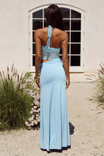 Load image into Gallery viewer, Nalita Halter Cutout Maxi Dress - Bluebell
