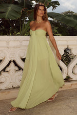Load image into Gallery viewer, Jaiyah Strapless Maxi Dress - Palm
