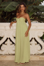 Load image into Gallery viewer, Jaiyah Strapless Maxi Dress - Palm
