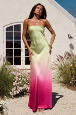 Load image into Gallery viewer, Celeste Strapless Maxi Dress - Petal Ombré
