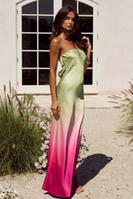 Load image into Gallery viewer, Celeste Strapless Maxi Dress - Petal Ombré
