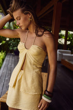 Load image into Gallery viewer, Alana Mini Skirt - Lemon
