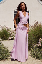 Load image into Gallery viewer, Mazini Deep Plunge Maxi Dress - Musk

