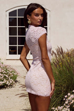 Load image into Gallery viewer, Luani Mandarin Collar Mini Dress - Musk
