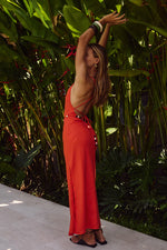 Load image into Gallery viewer, Madelena Midi Dress - Orange
