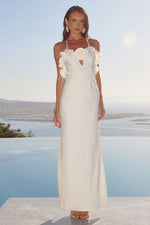 Load image into Gallery viewer, Avalee Frill Trim Maxi Dress - Ivory
