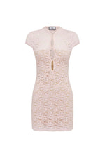 Load image into Gallery viewer, Luani Mandarin Collar Mini Dress - Musk
