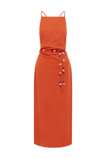 Load image into Gallery viewer, Madelena Midi Dress - Orange
