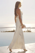 Load image into Gallery viewer, Avalee Frill Trim Maxi Dress - Ivory
