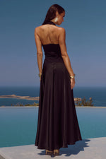 Load image into Gallery viewer, Odina Square Neck Maxi Dress - Black
