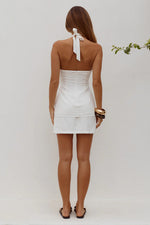 Load image into Gallery viewer, Etallia Elasticated Mini Skirt - White
