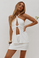 Load image into Gallery viewer, Shellie Keyhole Halter Top - White
