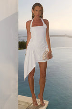 Load image into Gallery viewer, Justina Square Neck Mini Dress - Ivory
