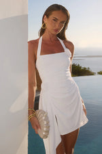 Load image into Gallery viewer, Justina Square Neck Mini Dress - Ivory
