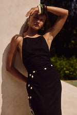 Load image into Gallery viewer, Madelena Midi Dress - Black

