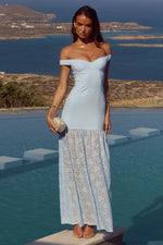 Load image into Gallery viewer, Shayla Off Shoulder Maxi Dress - Bluebell

