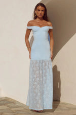 Load image into Gallery viewer, Shayla Off Shoulder Maxi Dress - Bluebell
