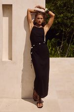 Load image into Gallery viewer, Madelena Midi Dress - Black
