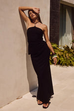 Load image into Gallery viewer, Madelena Maxi Skirt - Black
