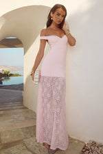 Load image into Gallery viewer, Shayla Off Shoulder Maxi Dress - Musk
