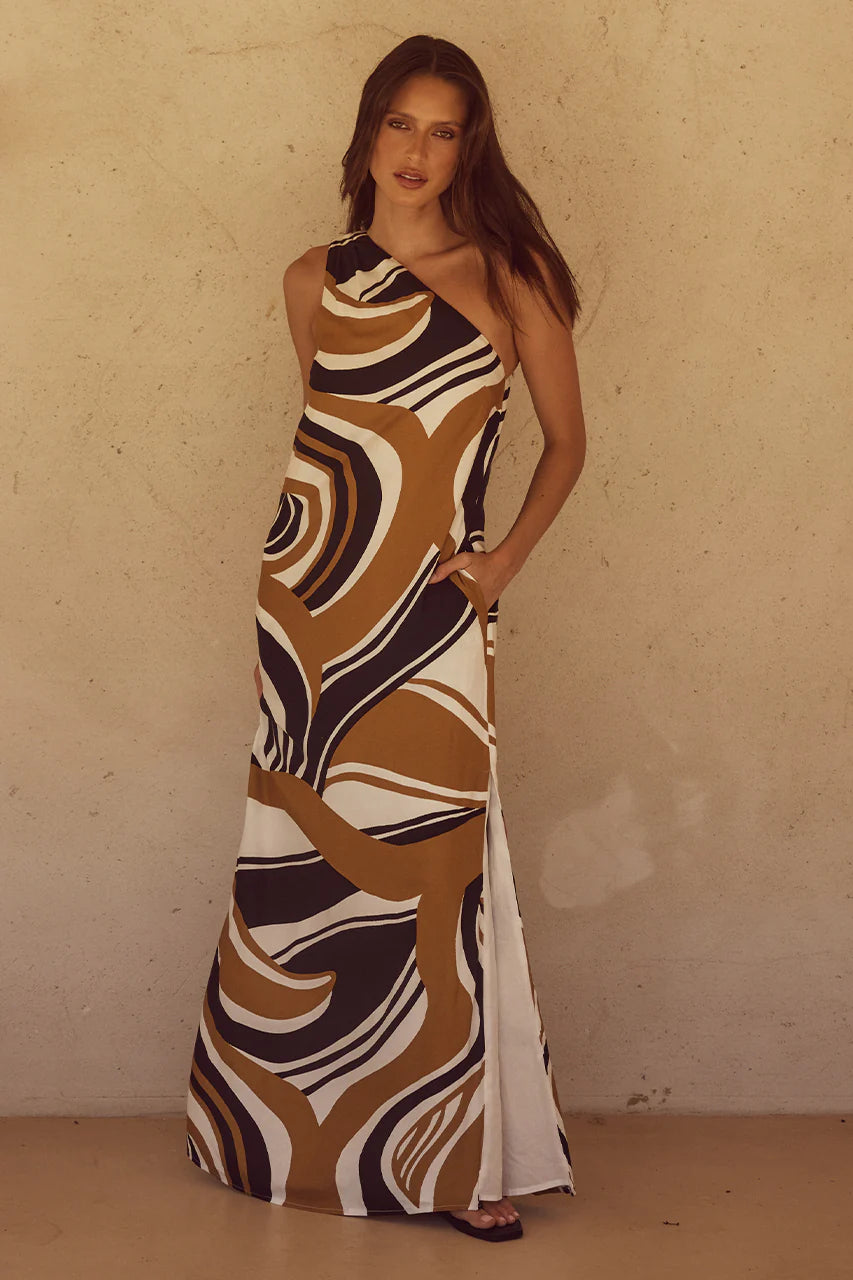 Katika Maxi Dress - Pantina Caramel