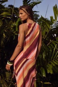 Loralei Top - Peach Stripe