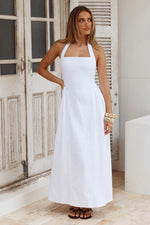 Load image into Gallery viewer, Andora Halter Maxi Dress - White
