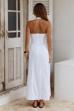 Load image into Gallery viewer, Andora Halter Maxi Dress - White
