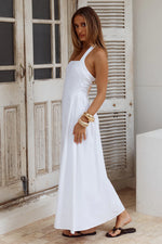 Load image into Gallery viewer, Andora Halter Maxi Dress - White

