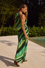 Load image into Gallery viewer, Loralei Maxi Skirt - Green Stripe
