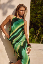 Load image into Gallery viewer, Loralei Top - Green Stripe
