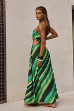 Load image into Gallery viewer, Loani Maxi Dress - Green Stripe
