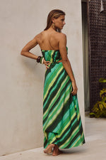 Load image into Gallery viewer, Loani Maxi Dress - Green Stripe
