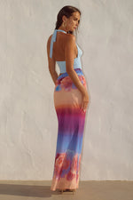 Load image into Gallery viewer, Alexis Halter Cut Out Maxi Dress - Nadia Pink Ombre
