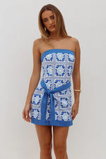 Load image into Gallery viewer, Lillianna Strapless Mini Dress - Lola Blue
