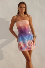 Load image into Gallery viewer, Ibiza Strapless Sequin Mini Dress - Nadia Pink Ombre
