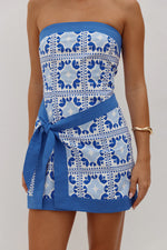 Load image into Gallery viewer, Lillianna Strapless Mini Dress - Lola Blue
