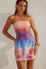 Load image into Gallery viewer, Ibiza Strapless Sequin Mini Dress - Nadia Pink Ombre

