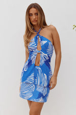 Load image into Gallery viewer, Shellie Keyhole Halter Top - Shellie Blue
