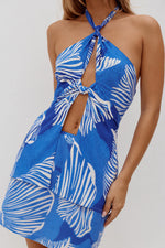 Load image into Gallery viewer, Shellie Keyhole Halter Top - Shellie Blue

