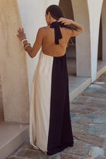 Load image into Gallery viewer, Riviera Maxi Dress - Black/Sand
