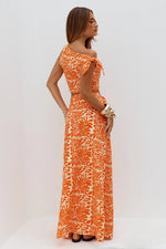 Load image into Gallery viewer, Azariah Side Tie Maxi Skirt - Azariah Orange
