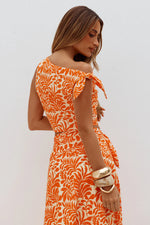 Load image into Gallery viewer, Azariah Off Shoulder Tie Top - Azariah Orange
