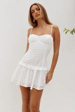 Load image into Gallery viewer, Grace Bustier Mini Dress - White
