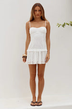 Load image into Gallery viewer, Grace Bustier Mini Dress - White
