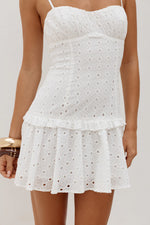 Load image into Gallery viewer, Grace Bustier Mini Dress - White
