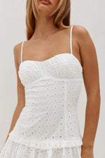 Load image into Gallery viewer, Grace Bustier Mini Dress - White
