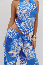 Load image into Gallery viewer, Rileigh Wide Leg Palazzo Pant - Shellie Blue
