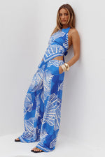 Load image into Gallery viewer, Rileigh Wide Leg Palazzo Pant - Shellie Blue
