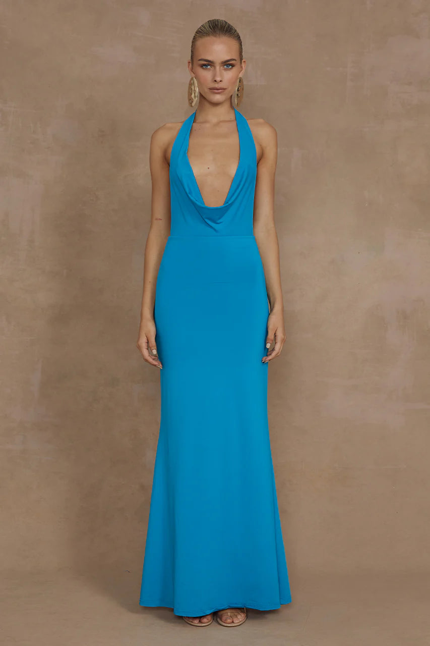 Lorita Maxi Dress - Aqua